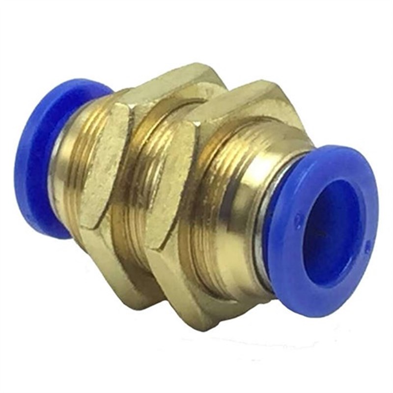 铜螺纹PM-4隔板PM-6穿板PM-8直通PM-10快L速快插PM-12气动气管接