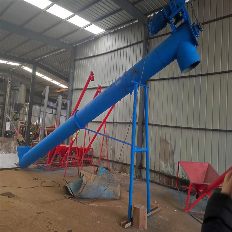 大管径螺旋提升机 粉煤灰蛟龙上料机 封闭式粉剂提Z升机Lj3