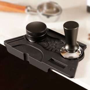 转角手柄粉平咖啡机布防滑压三件套意式咖啡垫垫器硅胶垫面吧台粉