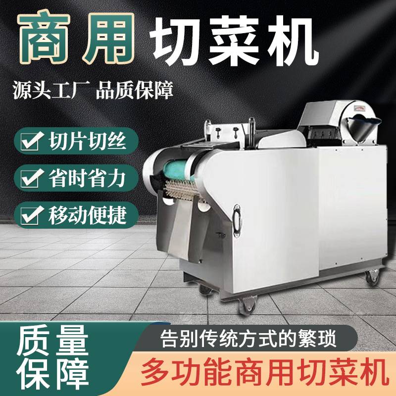 定制食堂餐厅商业用切菜机双头 蔬菜切丝切片多功能全自动切菜机