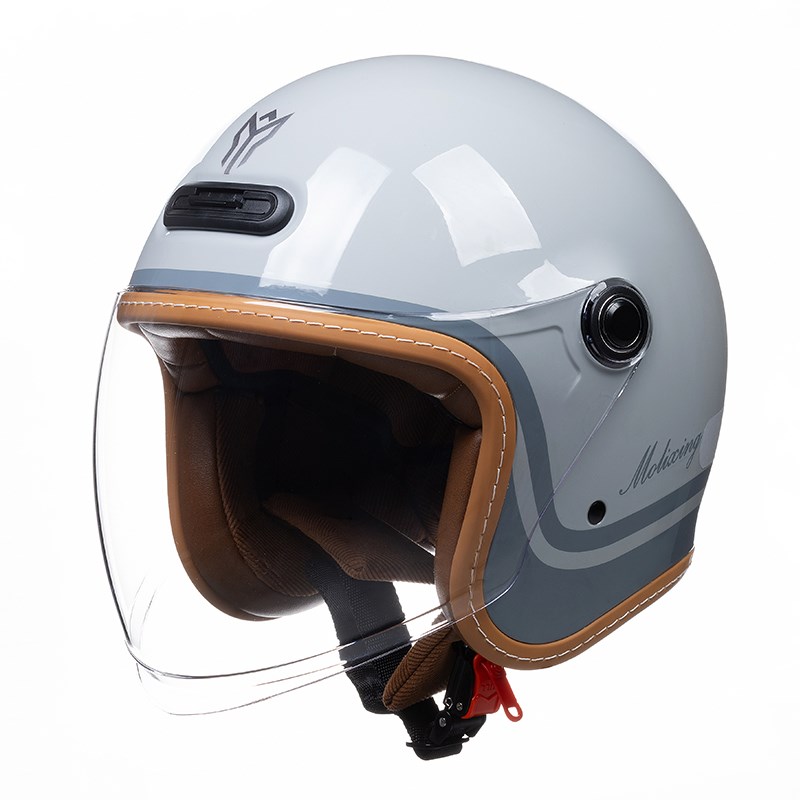 摩托车头盔男冬巡航机车复古半盔女四季骑行踏板安全帽3C认证A类