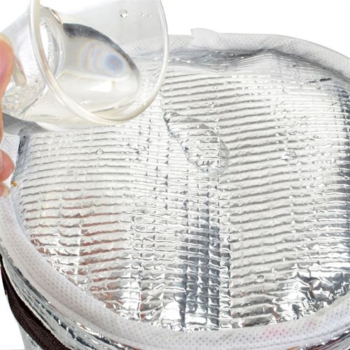 多层大容量提锅不锈钢饭桶饭盒袋圆形铝箔防水保鲜保温袋便当袋