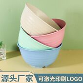 小麦秸秆餐具家用饭碗防烫少儿碗抗摔吃饭碗小麦圆碗