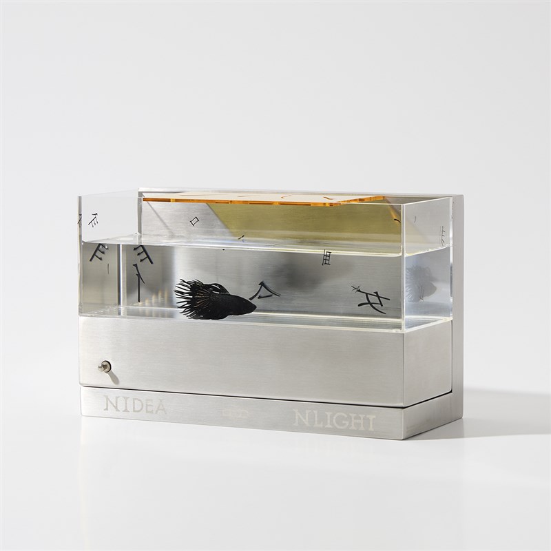 非必要不合作 字母氛围桌面斗鱼缸D小夜灯 轻工业电气灯摸鱼缸礼