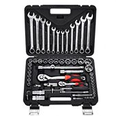 61件套修车工具套装 套筒扳手工具全套家用汽车维修工具箱多功能