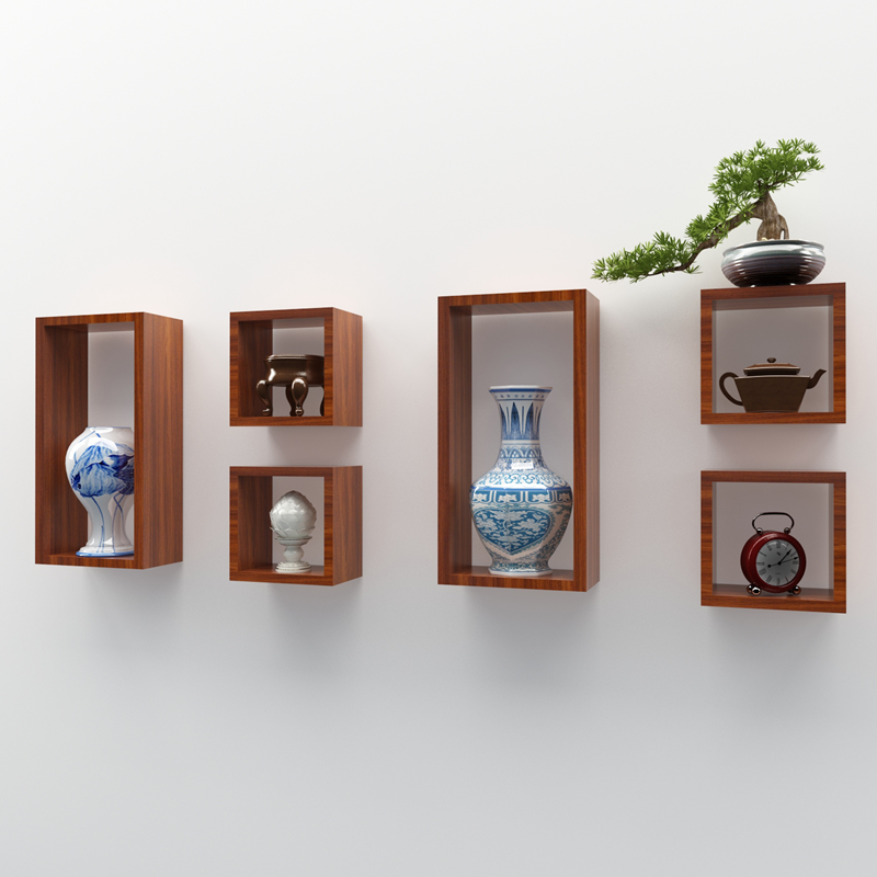 简约现代墙上置物架装饰隔板客厅沙发电视背景墙壁柜搁板挂墙架子