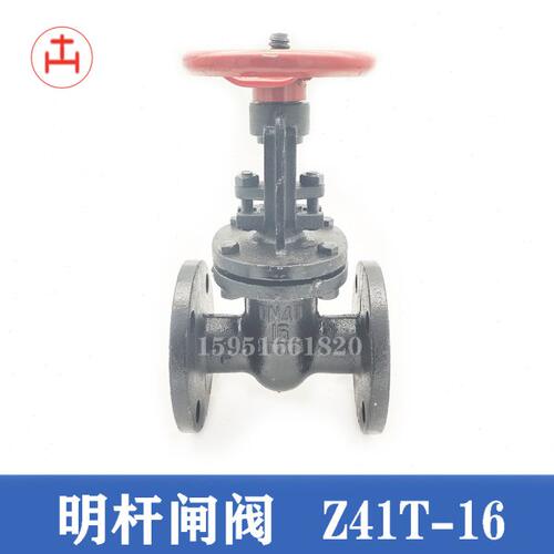 明杆闸阀Z41T-16法兰铸铁铜芯闸阀铜杆防护闸阀水阀DN40 50 65 80
