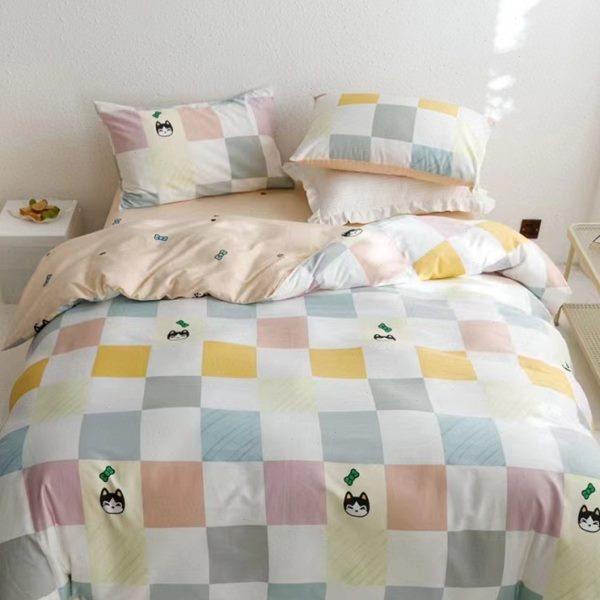 全A类母婴级小奶棉布料床品2.5米宽幅可代加工床单被套枕套