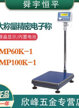 上海舜宇恒平MP60K-1/MP100K-1电子落地式精密天平大称量电子秤1g