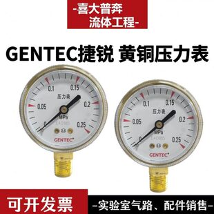 2.5寸 GENTEC捷锐铜电镀压力表减压器用 G25B 2寸 G20SL G20B