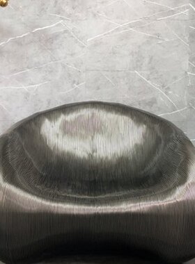 现代极简线凳不锈钢金属摆件装饰家居酒店铺展示厅样板房雕塑定制