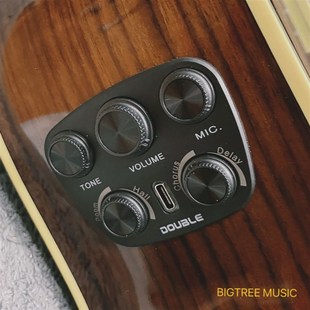 DOLE民谣吉他S1po加振拾音C器 打板双拾音器电箱木吉他扩音