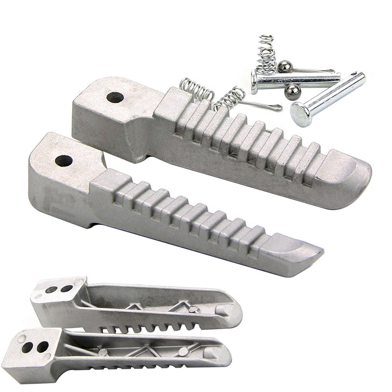 踏板车电动车小帅哥脚蹬脚踏末站脚踏L板后铝合金搁脚踩搁处