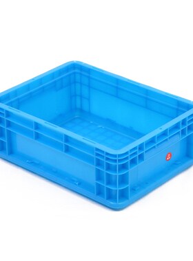 蓝色灰色方形物流箱周转箱零件盒汽车配件机械零部件收纳周装箱