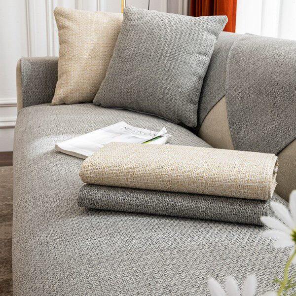 高端沙发垫四季通用新款棉麻盖布巾日式简约现代防滑套罩坐垫定制