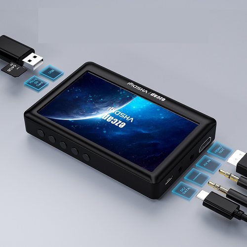 老式录音带录影机摄像机CVBS模拟VHS影片采集卡AV影片录制盒带屏