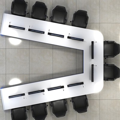 监控控制台操作台定制弧形烤漆科技感中控室监控台指挥中心调度台