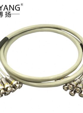 博扬 2M跳线BNC-BNC 2M兆E1接头成品跳线syv75-2-1同轴电缆DDF转