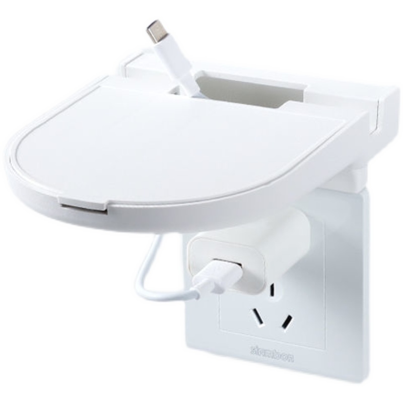 免打孔插座藏线置物架路由器机顶盒架子小音箱监控支架手机充电架