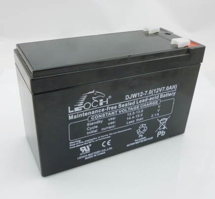 理士蓄电池DJW12-7.0 12V7AH消防主机 直流屏电梯 UPS电源内置电