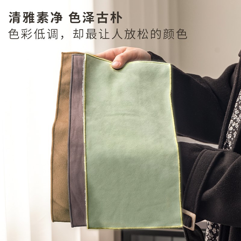 鹿皮绒加厚超强吸水洗茶布茶巾专业功夫茶席O桌布高级盖布长条小