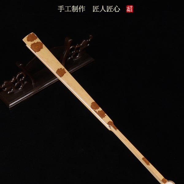 文玩折扇云妃烫妃空白扇面扇子中国风/9.5寸苏工折叠古风书法扇子