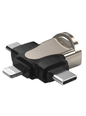 三合一手机转接头适用安卓手机EOG转接头盘转换S母连接器