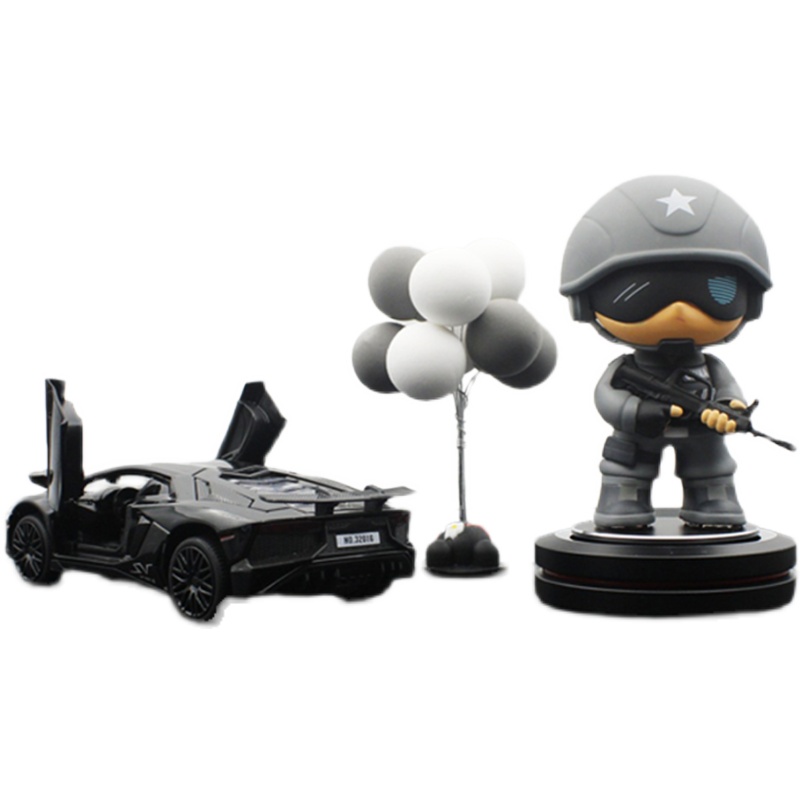 2022新款车内中控台创意摆件男女生F网红汽车摆件车载香薰内饰装