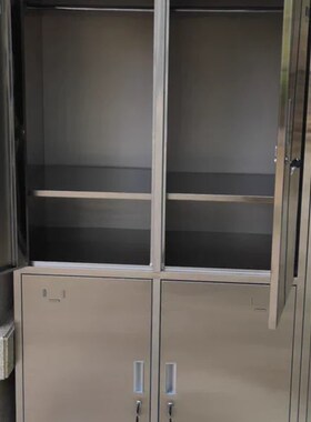 定制201/304不锈钢四门更衣柜员工带挂衣杆换衣柜鞋柜带锁收纳柜