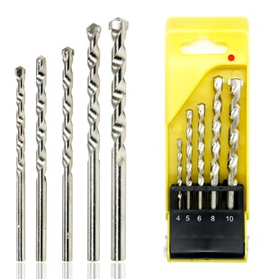 墙壁电锤钻头方头圆柄混凝土水泥石材打孔四坑冲击转4 5 6 8 10