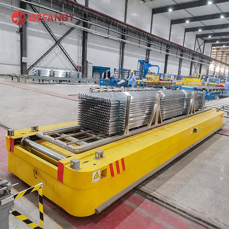 车间轨道横移滚筒工架输送RGV智能搬运电动导轨车PLC调度集控台车