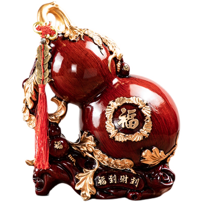 新中式家用创意家居客厅装饰品大容量储J存储物柜存钱罐招财摆件