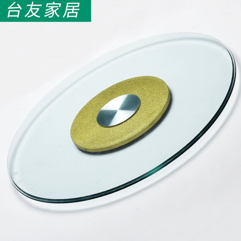 钢化玻璃转盘家用餐桌旋转台面玻璃圆转盘底座酒店大圆桌面旋转盘