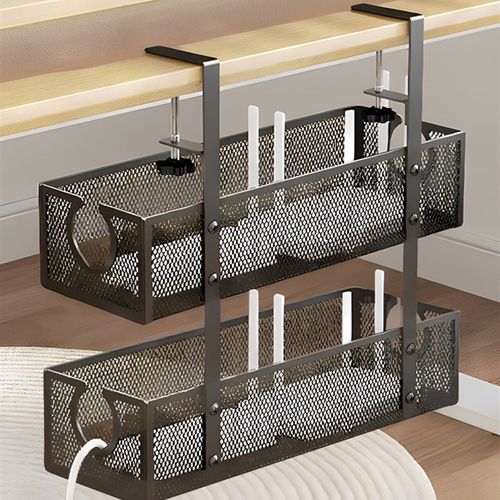 采购产品桌下电缆管理架l,电源线槽组织者,电线存储,办公工作站,