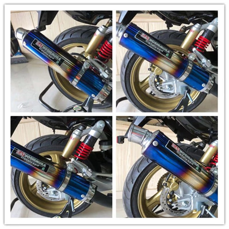 C400/XJ400/FZ40v0吉村电彩街车跑车踏板改装排气管可调音通用