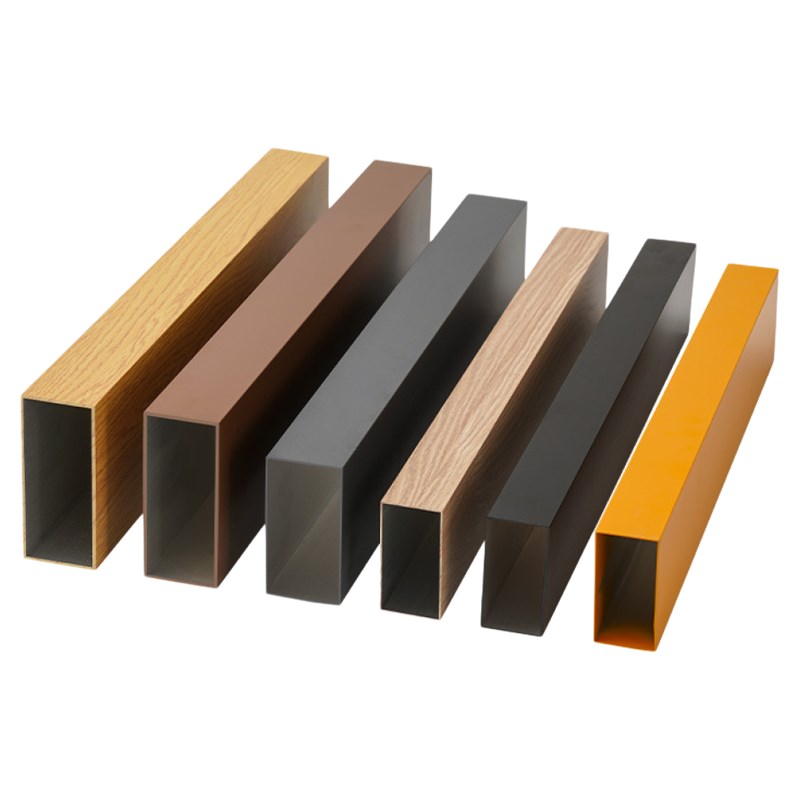 苏州铝方管喷涂木纹热转印工w厂氟碳喷涂木纹厂喷涂表面处理代加