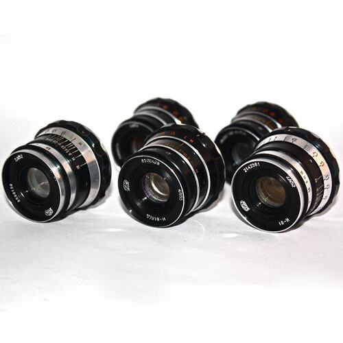 古董苏联产俄制因度斯塔55mm55毫米f2.8 L39罗口镜头镜片基本干净
