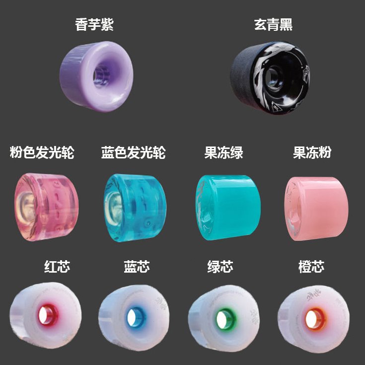 战翼7042轮6350轮7051轮四轮滑板轮子刷街代步减震长板软轮公路轮