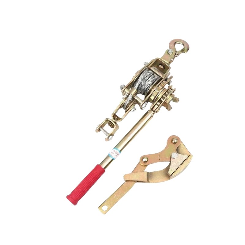 多功能紧线c 线器拉紧器钢丝绳收紧电工电力卡线 线器日式手摇双