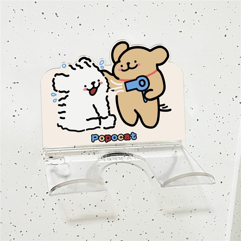 卫生间吹a风机置物架免打孔懒人电吹风支架壁挂风筒收纳挂架