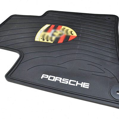 适用于保时捷卡宴macan帕拉梅拉原地毯 原装防水耐磨加厚橡胶脚垫