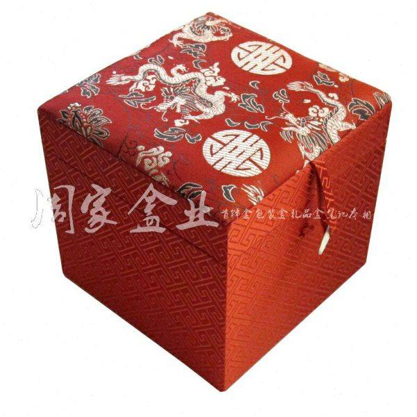 中式木质框架立方型锦盒礼品盒茶壶笔筒把玩件瓷器包装盒精品礼盒