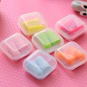 日用防噪音呼噜隔音定制印logo睡眠睡觉学习防吵合装 男女抗噪耳塞