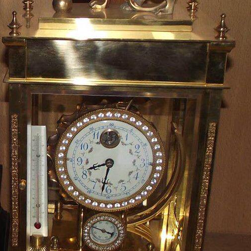 钟表 仿古钟 表 古典机械钟  欧式钟表 镀金狮子滚球钟