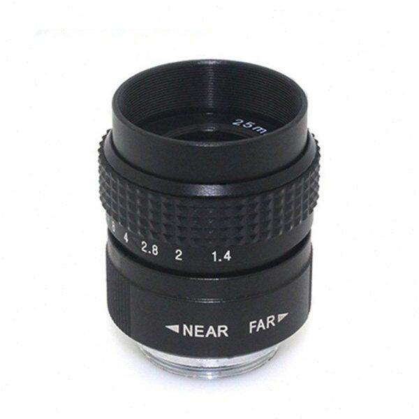 定焦25mm手动光圈调焦C口高清工业镜头1/2英寸监控摄像机配件F1.4