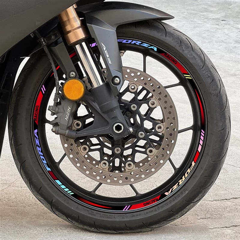 适用于本田佛沙NSS350轮毂贴纸750车轮装饰配件机车改装反光贴花