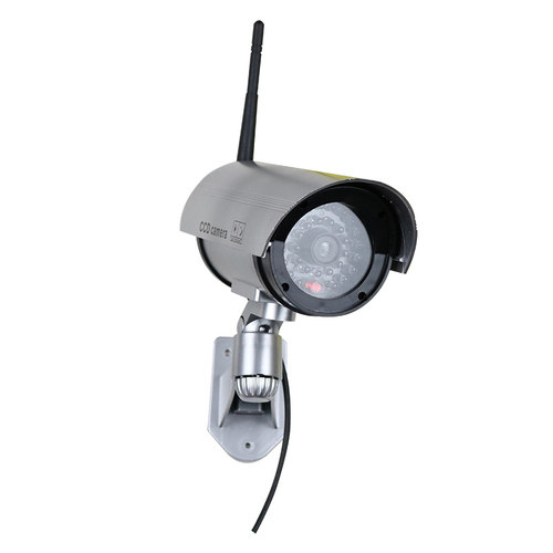 仿真摄像头假监控模型拆迁用带天线带灯闪防雨摄像头模型看果园