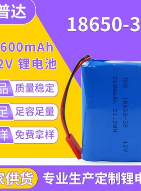 18650锂电池组12V2600mh大容量移动电源扫地机器人打鱼机动力电池