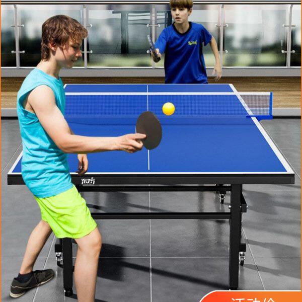 家用可折叠式乒乓球桌室内标准尺寸专业比赛乒乓球台案子带轮移动