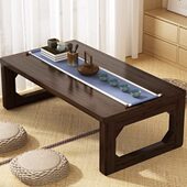 中式 飘窗桌家用炕桌榻榻米小茶几禅意茶桌阳台矮桌地台飘窗小桌子